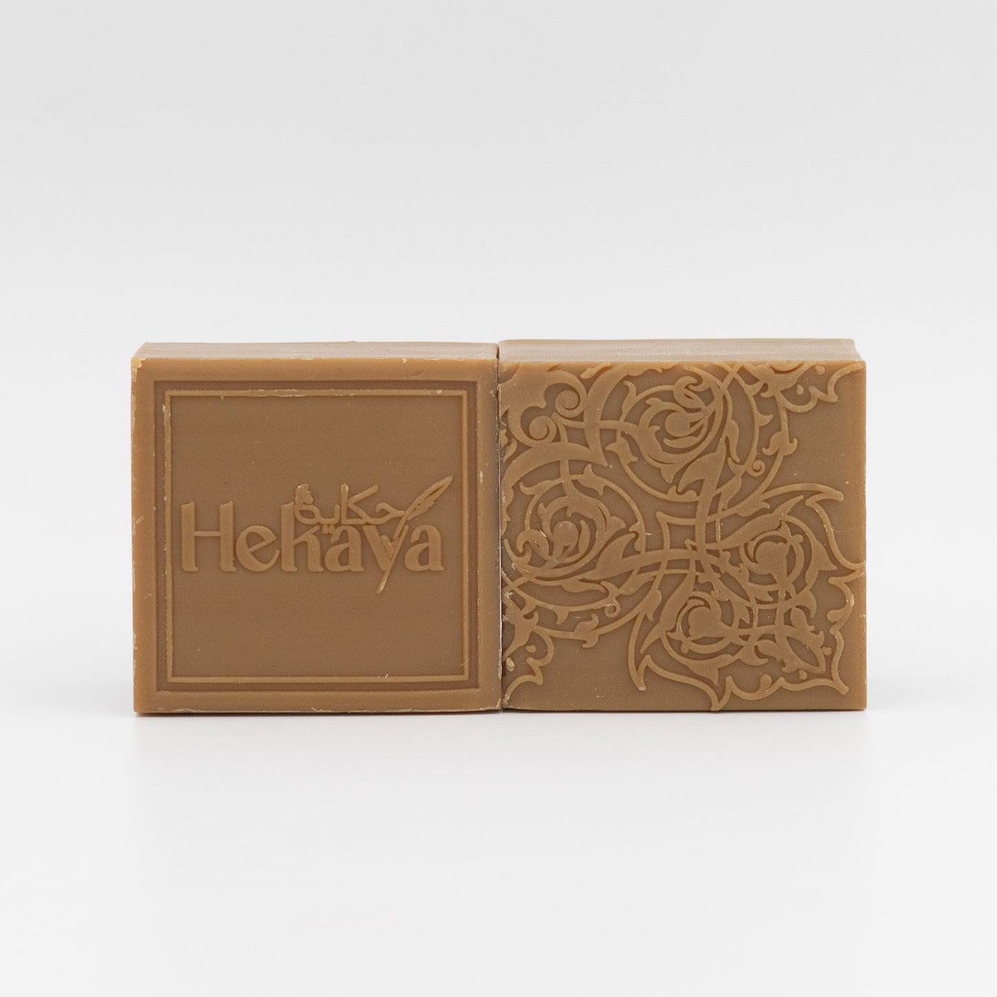 Hekaya Natural Olive Oil Soap bars with Organic Ingredients, Vegan Soap, Moisturizing, Handmade Mixed Oud Oil Scent Old Gold for Body Face & Hair Soap Bars for Women & Men Pack of 4 Bars 500 grams